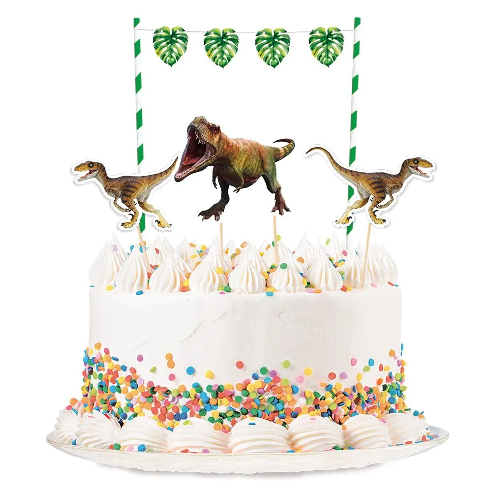 Dinosaurus Kakku topper 4 kpl