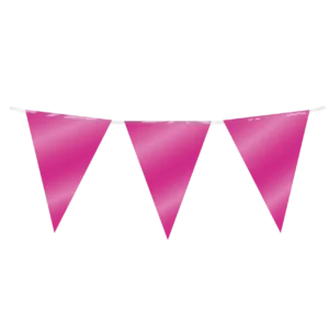 Fuksia koristekranssi Metallic 10m