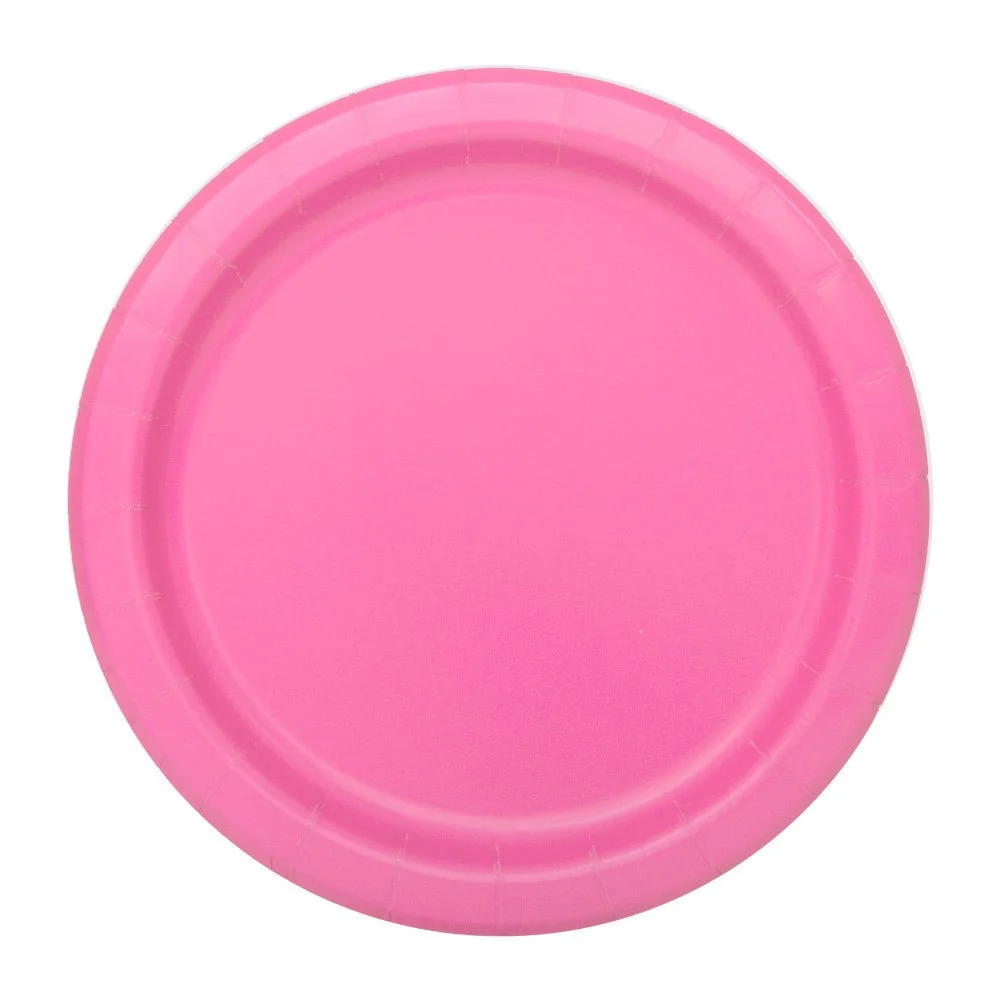 Fuksia lautaset pyöreä 17.5cm 8kpl