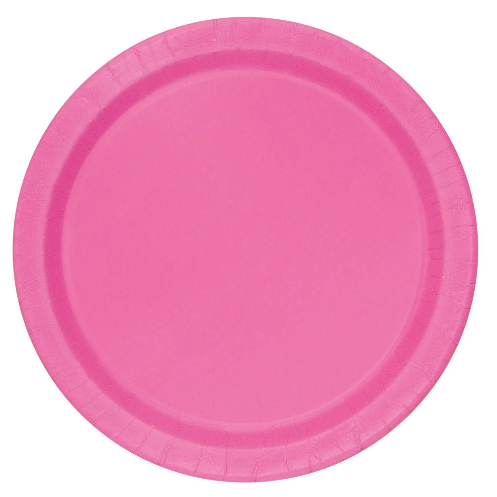 Fuksia lautaset pyöreät 23cm 16kpl 16kpl