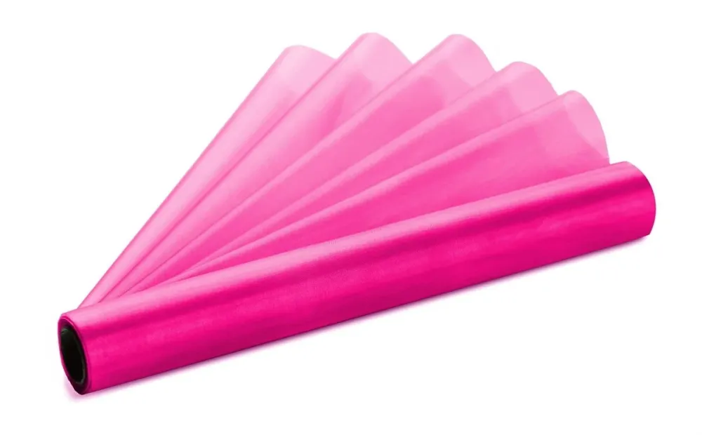 Fuksia Organza kangas 16cm 9m