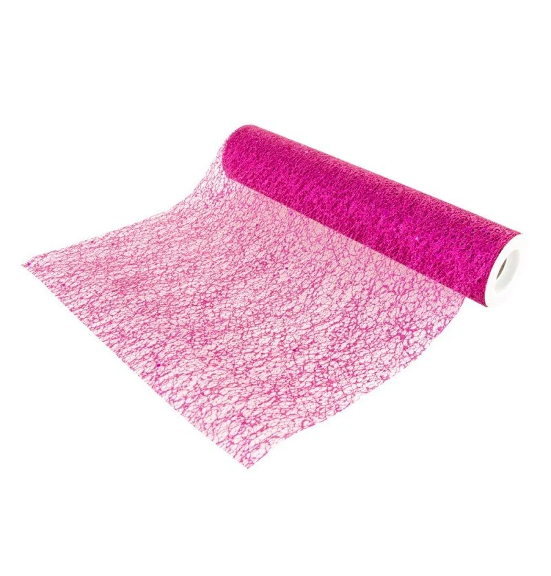 Fuksia pöytäjuoksija Glitter 5m