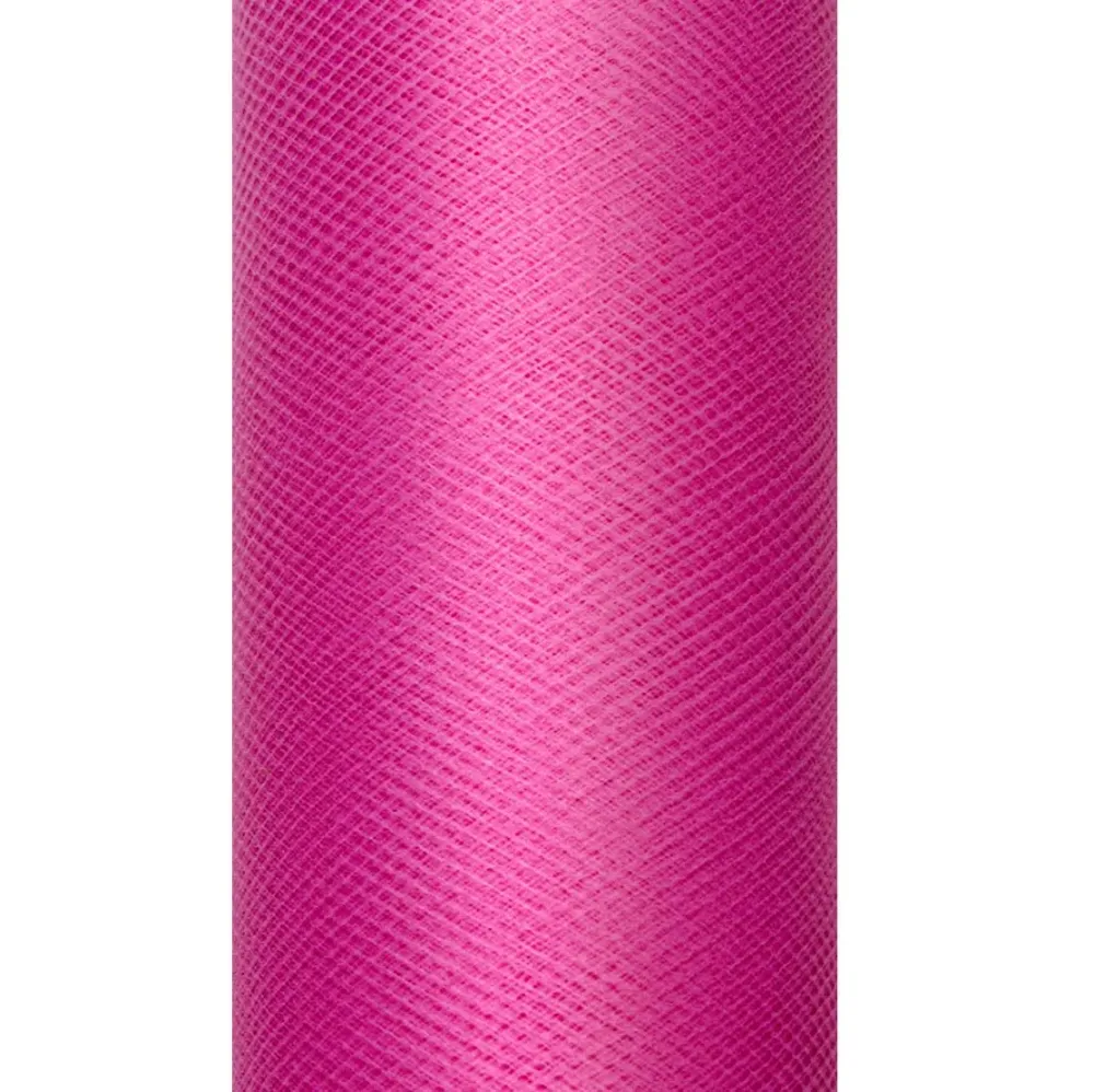 Fuksia Tulle Roll 15cm 9m