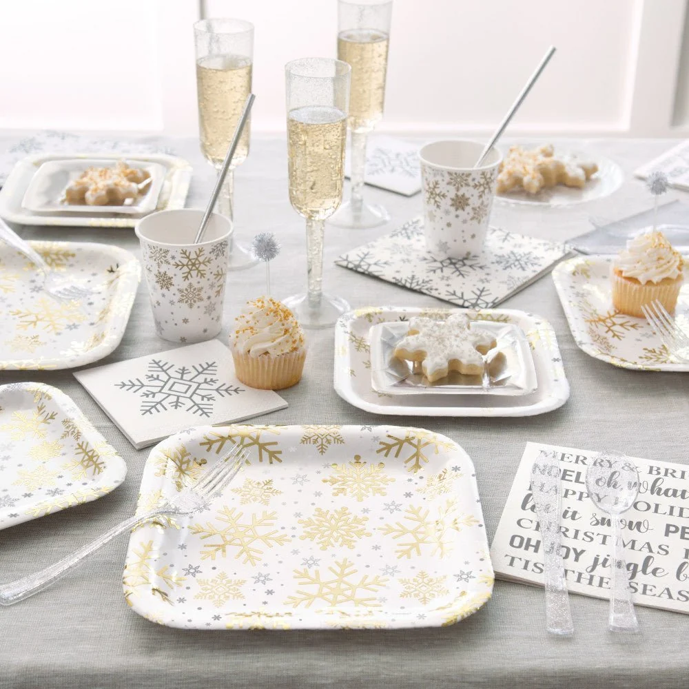 Glitter ruokailuvälineet Hopea 18 kpl