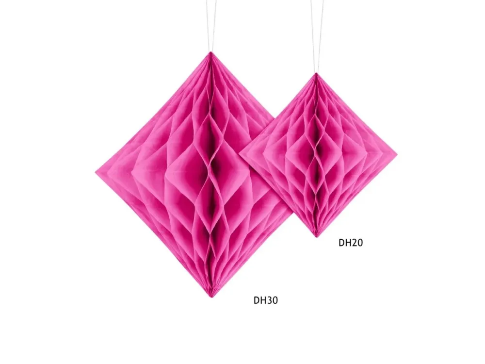 Honeycomb Diamond Fuksia 20cm