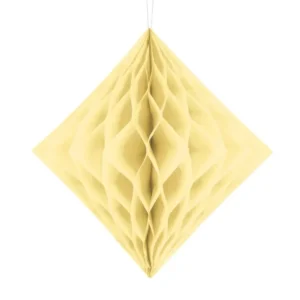 Honeycomb Diamond vaaleankeltainen 30cm