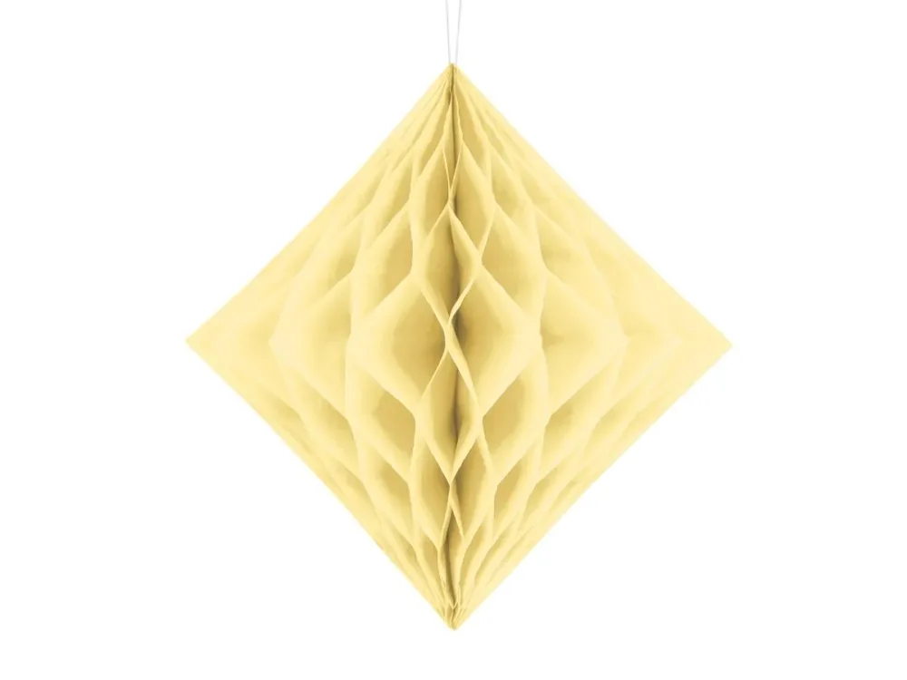 Honeycomb Diamond vaaleankeltainen 30cm