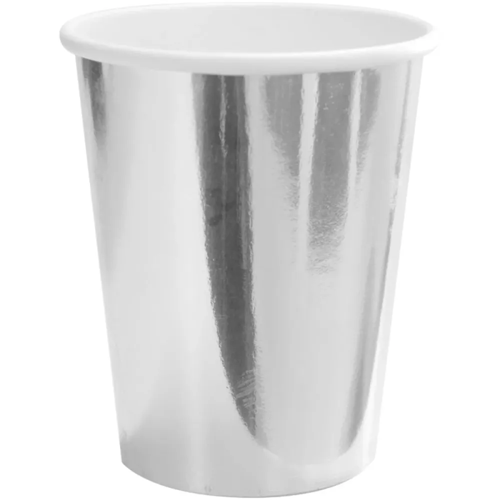 Hopea kupit metallipahvi 250ml 8kpl 8kpl