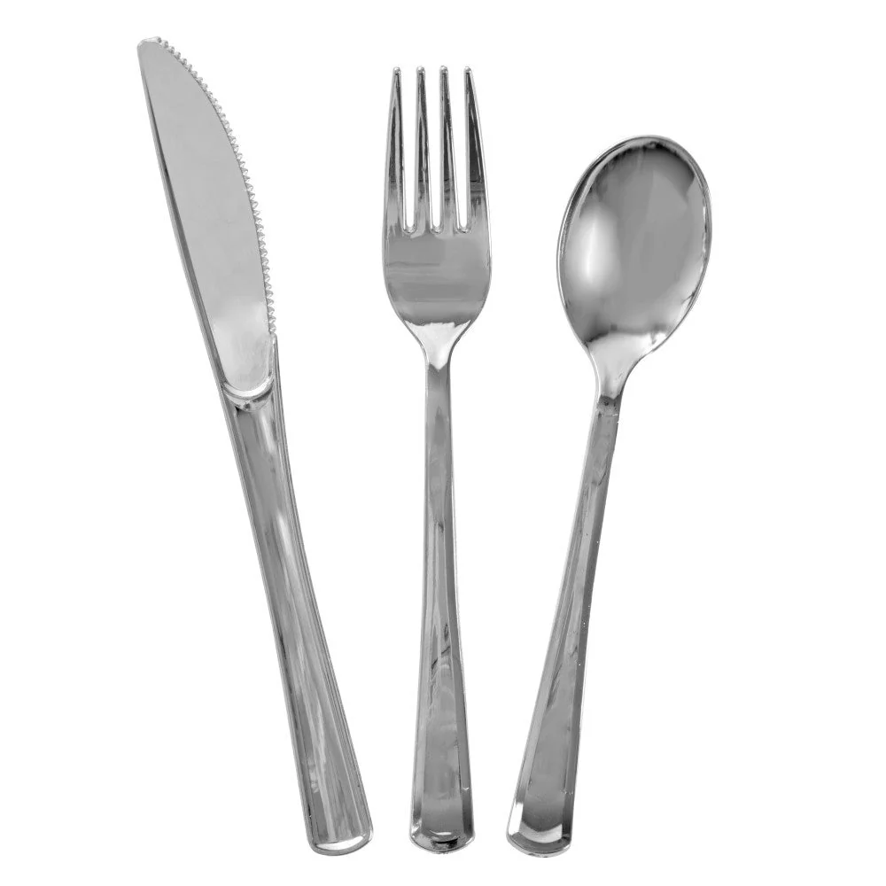 Hopea ruokailuvälineet 19.7cm 18 kpl