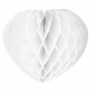 Hunajakenno valkoinen sydän 30cm
