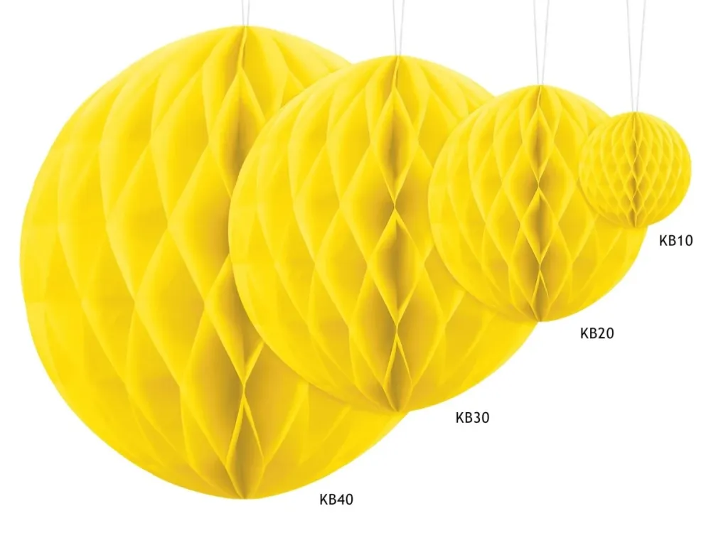 Hunajakennopallo keltainen 10cm