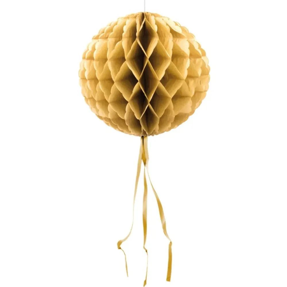 Hunajakennopallo kultainen 30cm