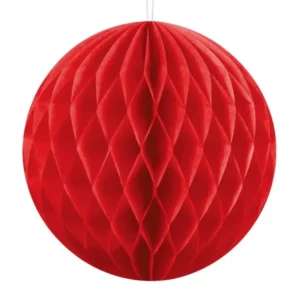 Hunajakennopallo punainen 10cm