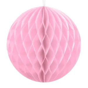 Hunajakennopallo vaaleanpunainen 10cm