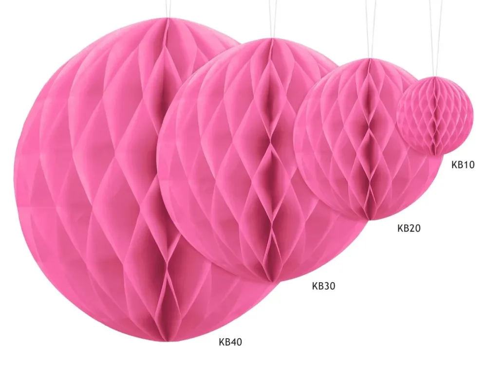 Hunajakennopallo vaaleanpunainen 40cm