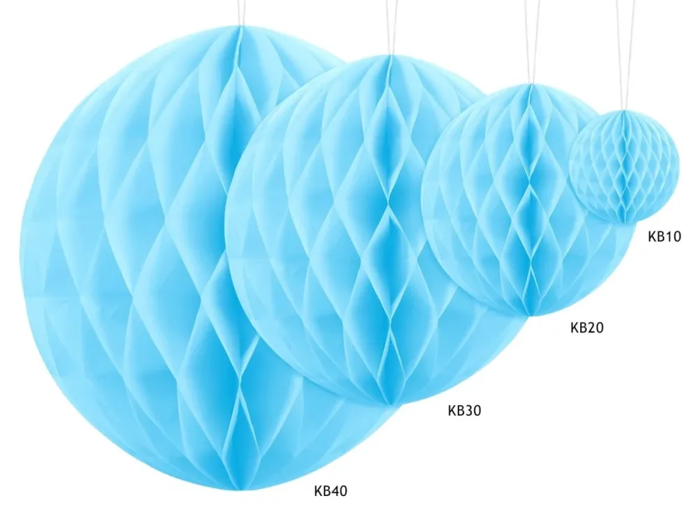 Hunajakennopallo vaaleansininen 20cm