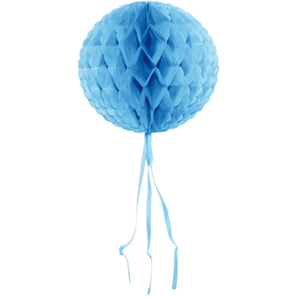 Hunajakennopallo vaaleansininen hapsut 30cm