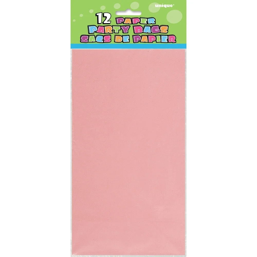 Juhlapussit vaaleanpunainen pastelli 25cm 12kpl