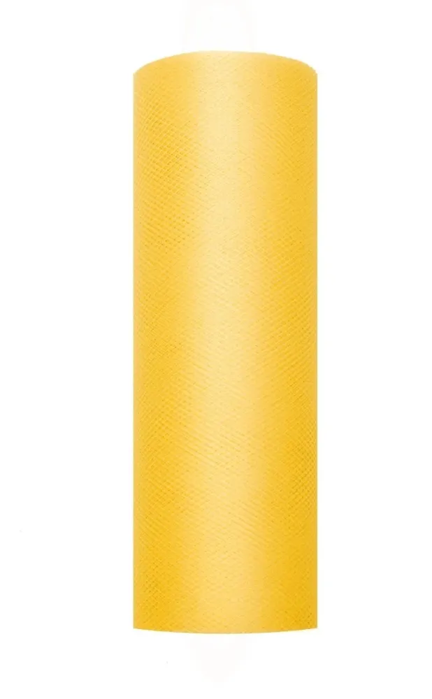 Keltainen Tulle Roll 15cm 9m