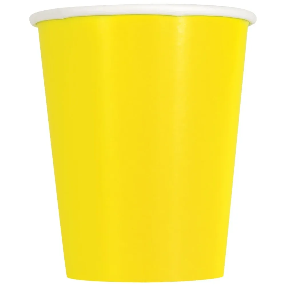 Keltaiset kupit 228ml 8kpl