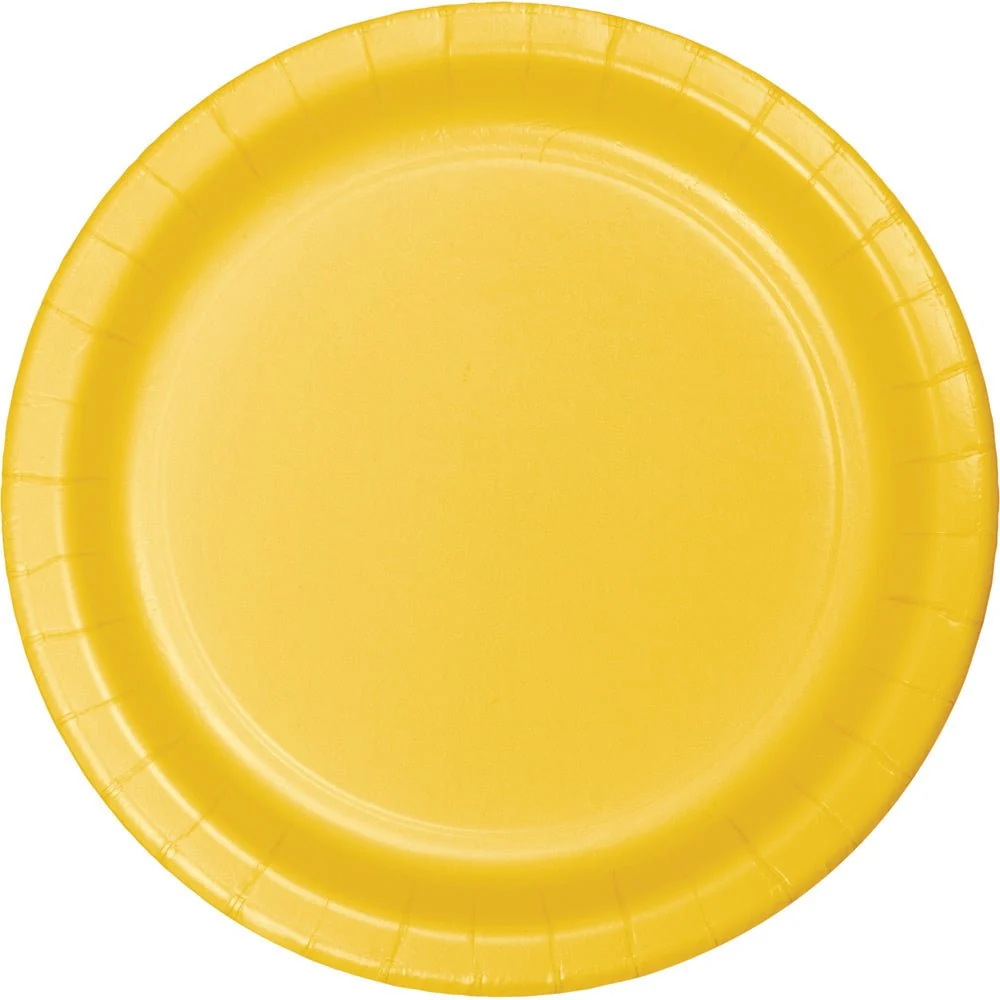 Keltaiset lautaset 23cm 24kpl