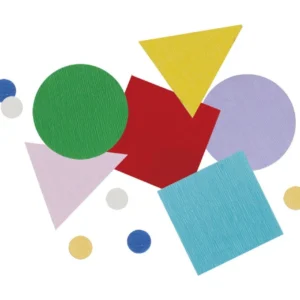 Konfetti geometrinen värillinen
