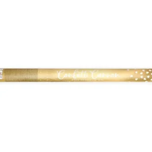 Konfetti tykki sydämet kultainen 60cm