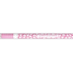 Konfetti tykki sydämet valkoinen 80cm