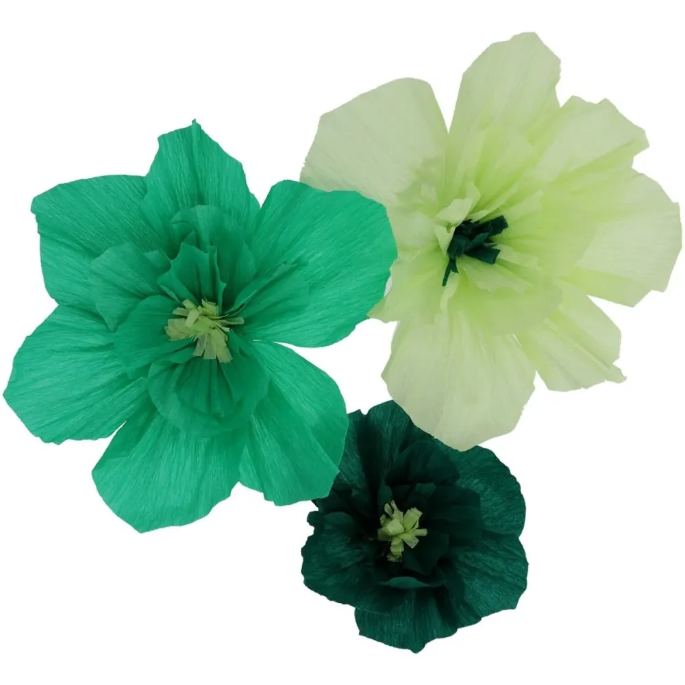 Kukat pöydän koristelu vihreä 30cm 3kpl