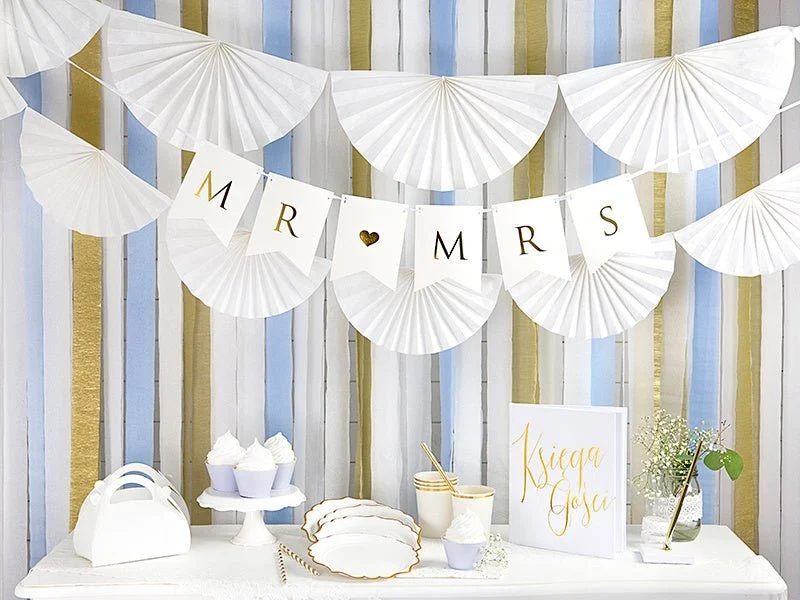Kultainen Garlands kreppirulla 5cm 10m 4kpl 4kpl