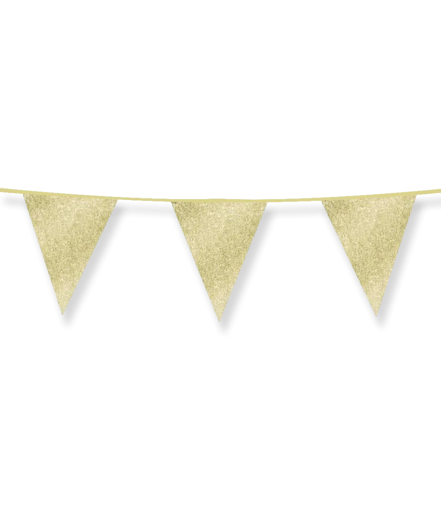 Kultainen koristekranssi Glitter 6m