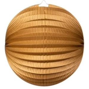 Kultainen lyhty pyöreä metallinen 23cm