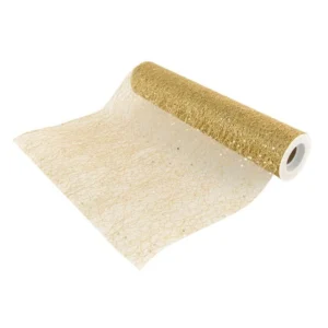 Kultainen pöytäjuoksija Glitter 5m