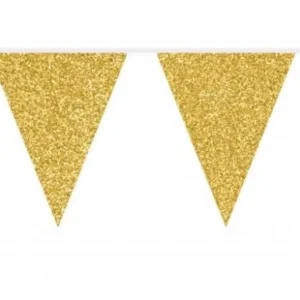 Kultaiset kukkaketjut Glitter 6m