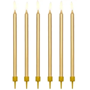Kultaiset kynttilät 12.5cm 12kpl