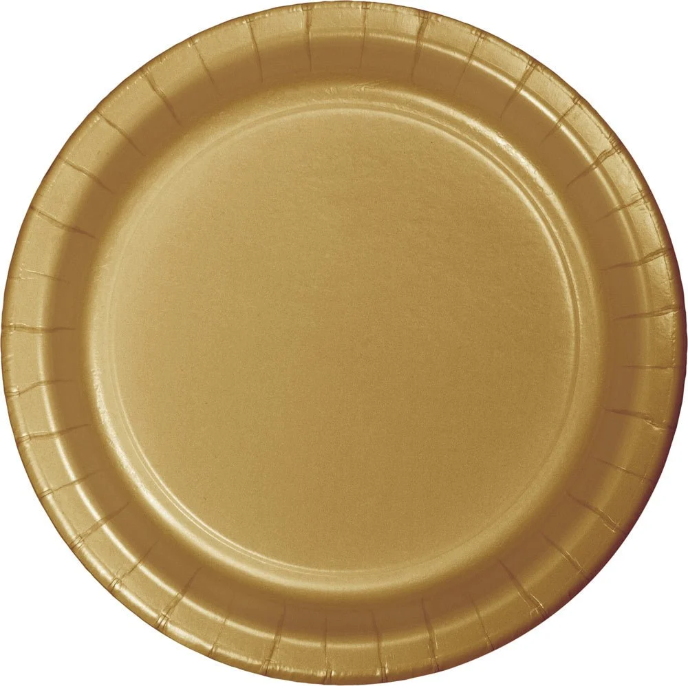 Kultaiset lautaset 23cm 24kpl