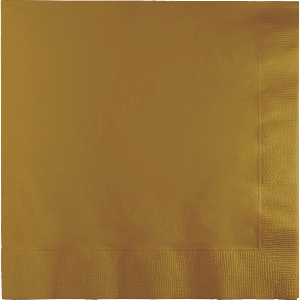 Kultaiset lautasliinat 3-kerros 41cm 25kpl