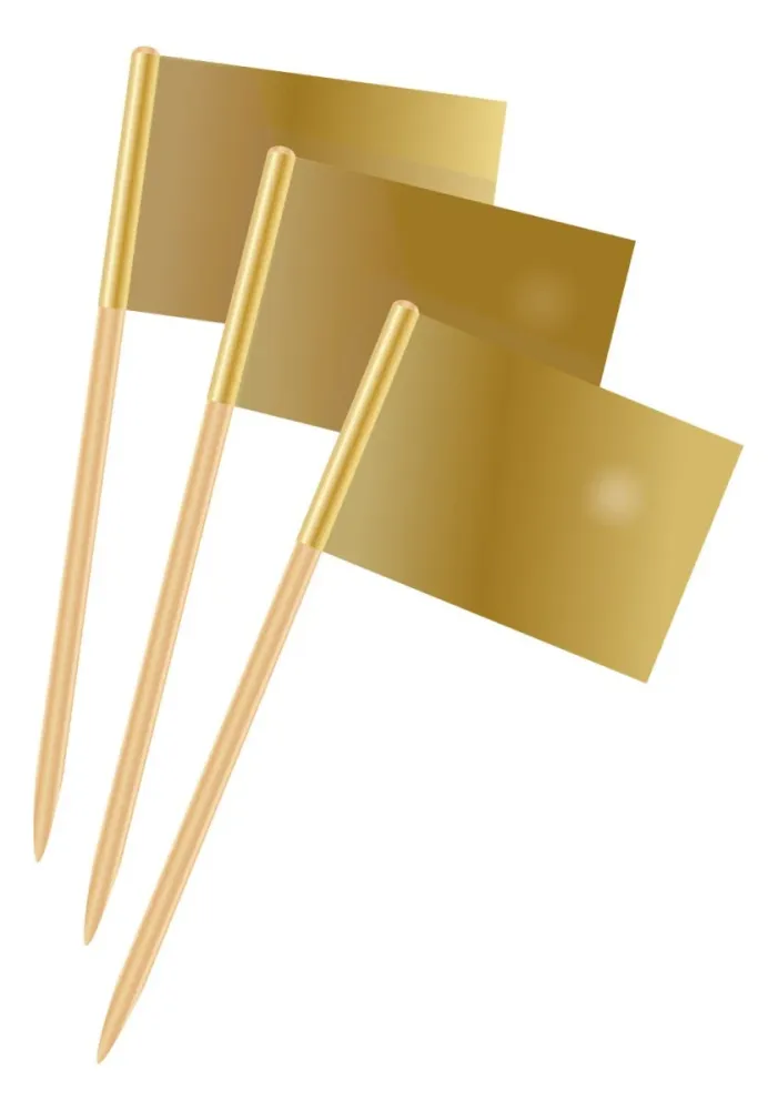 Kultaiset piikit 7cm 50kpl