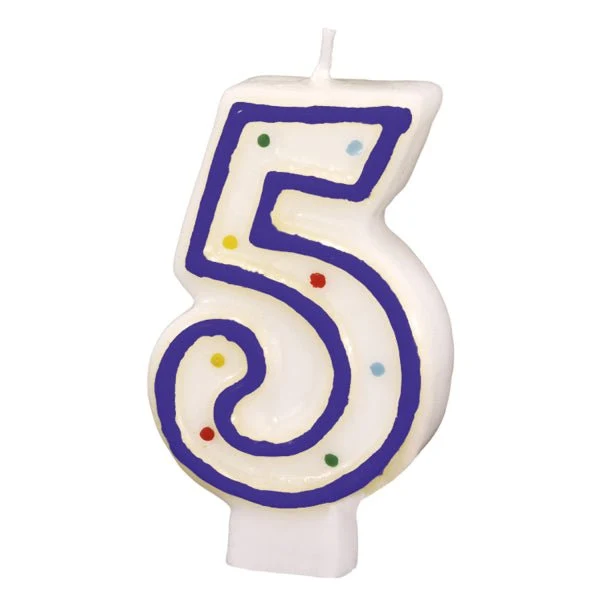 5 kynttilä Punainen Valkoinen 7.3cm