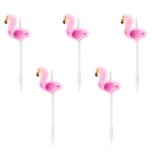 Kynttilät Flamingo 3cm 5kpl