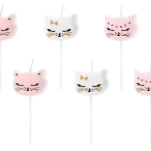 Kynttilät Kissa 2cm 6kpl