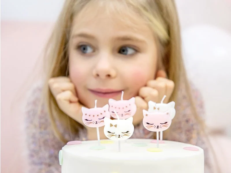 Kynttilät Kissa 2cm 6kpl