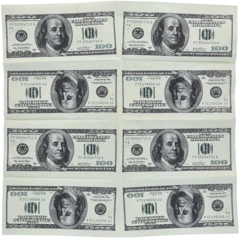 Lautasliinat - $100 - 33 x 33 cm - 10 kappaletta