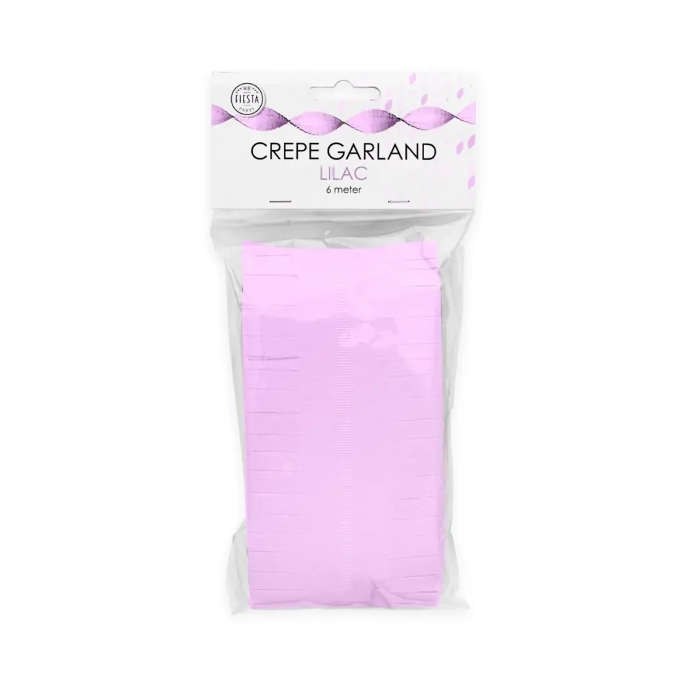 Lilac Garlands kreppi 6m