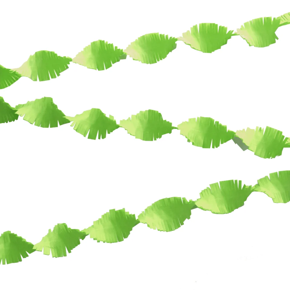 Lime Green Garlands Kreppi 6m
