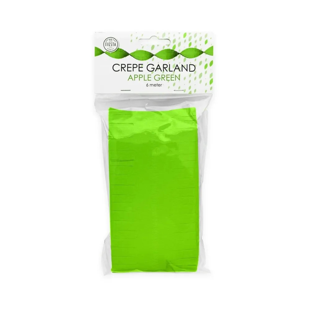 Lime Green Garlands Kreppi 6m