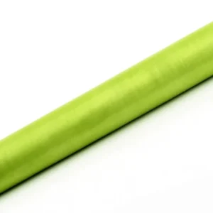 Lime vihreä organza kangas 36cm 9m