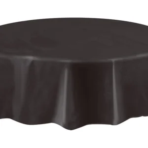 Musta pöytäliina pyöreä Compact 2.13m