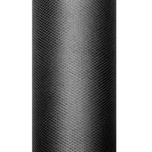 Musta Tulle Roll 15cm 9m
