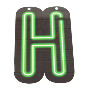 Neon kirjain H 24cm